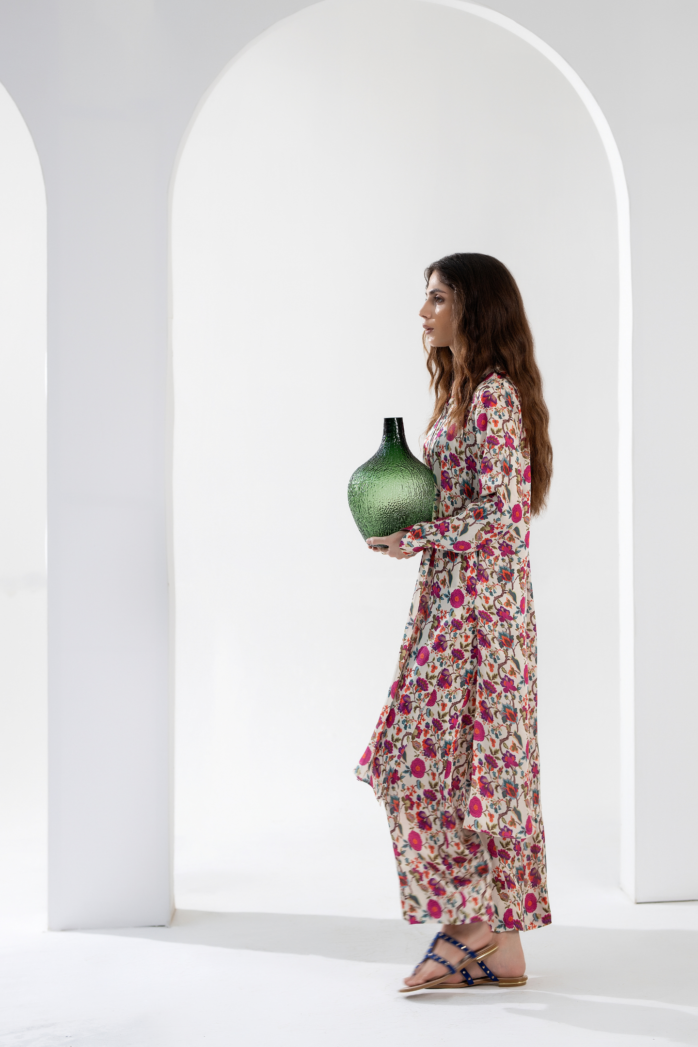 Crimson Poppy - Printed Silk Coord