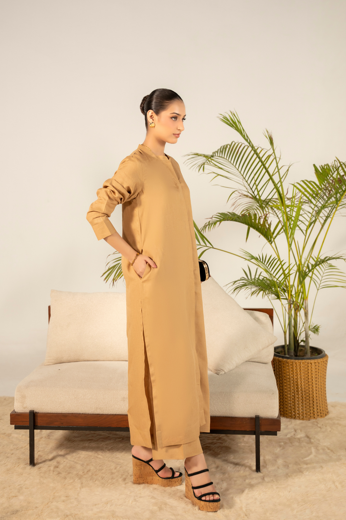 Camel Linen Coord