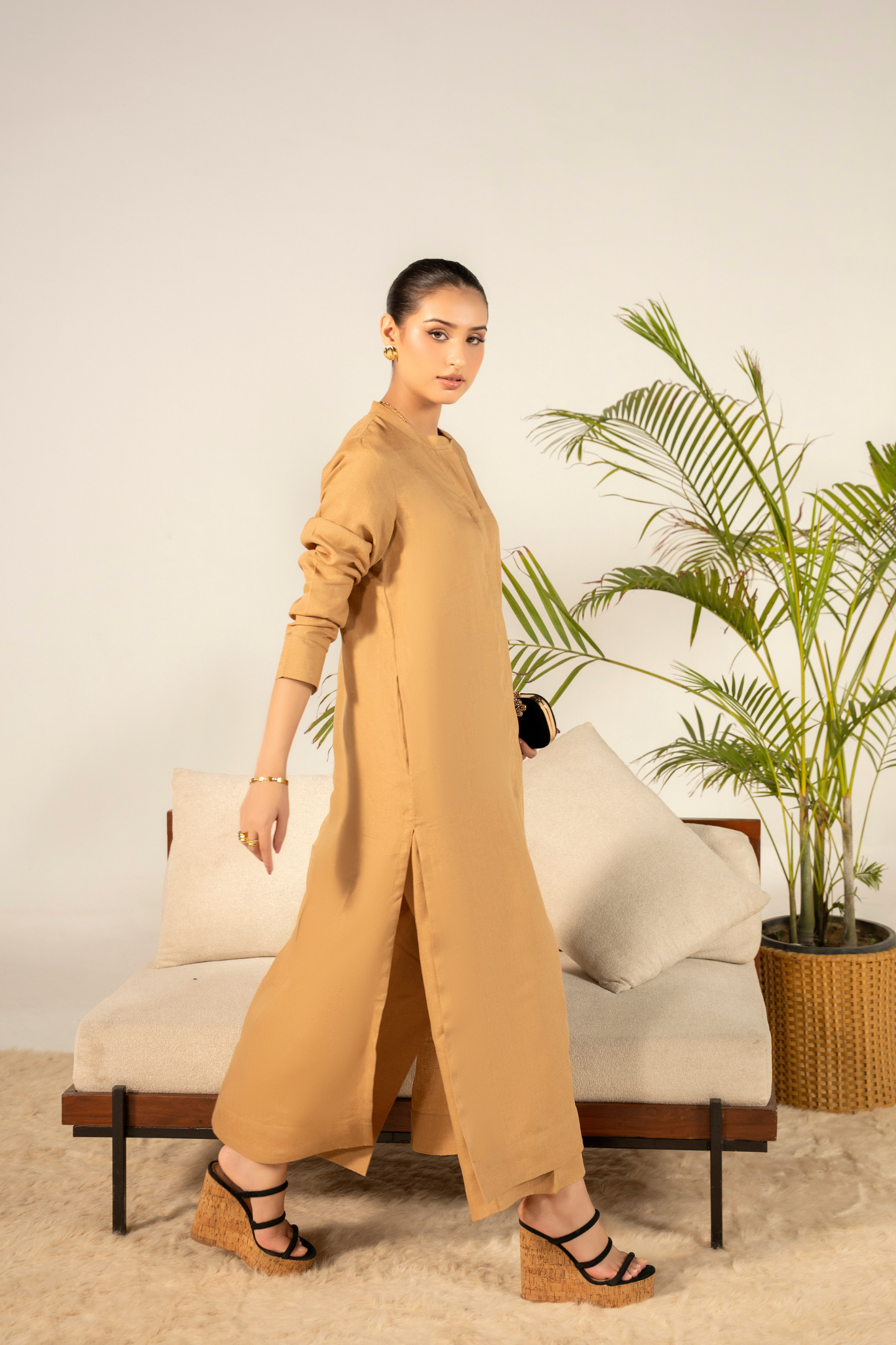 Camel Linen Coord