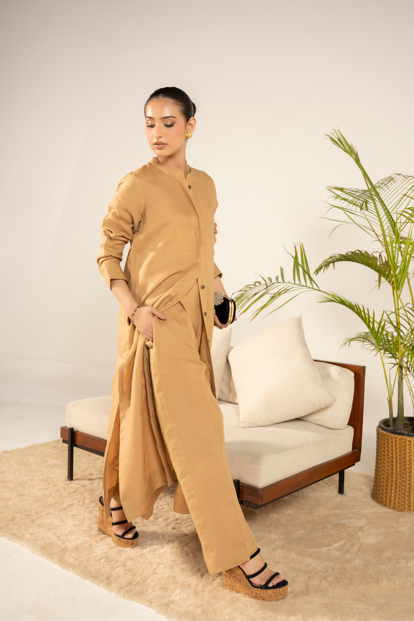 Camel Linen Coord