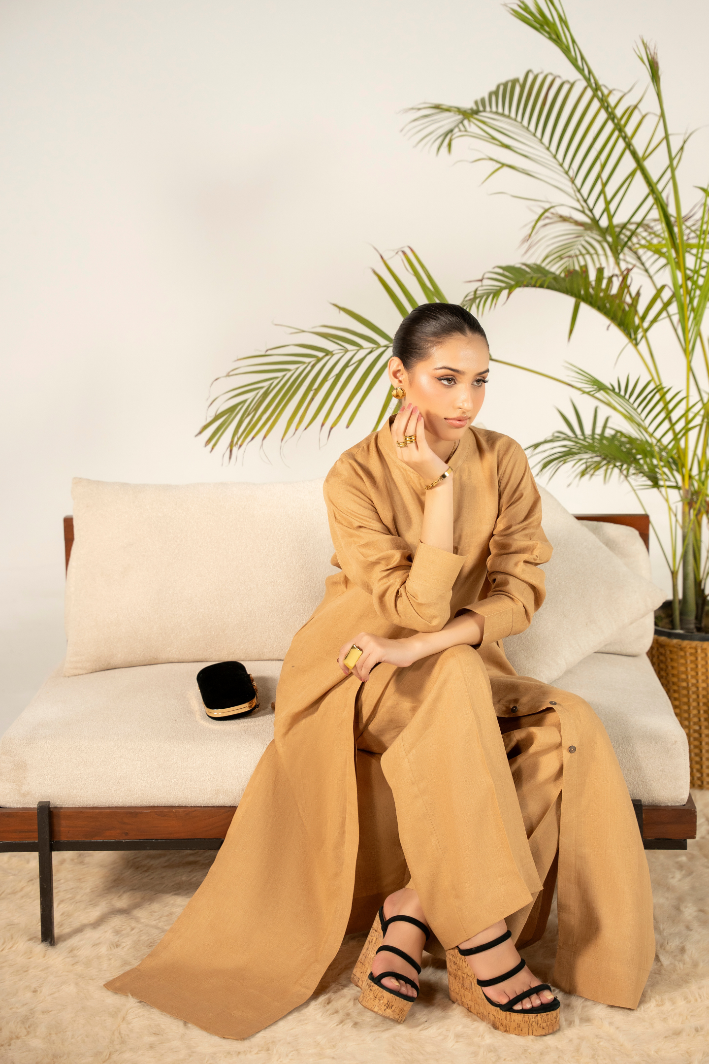 Camel Linen Coord