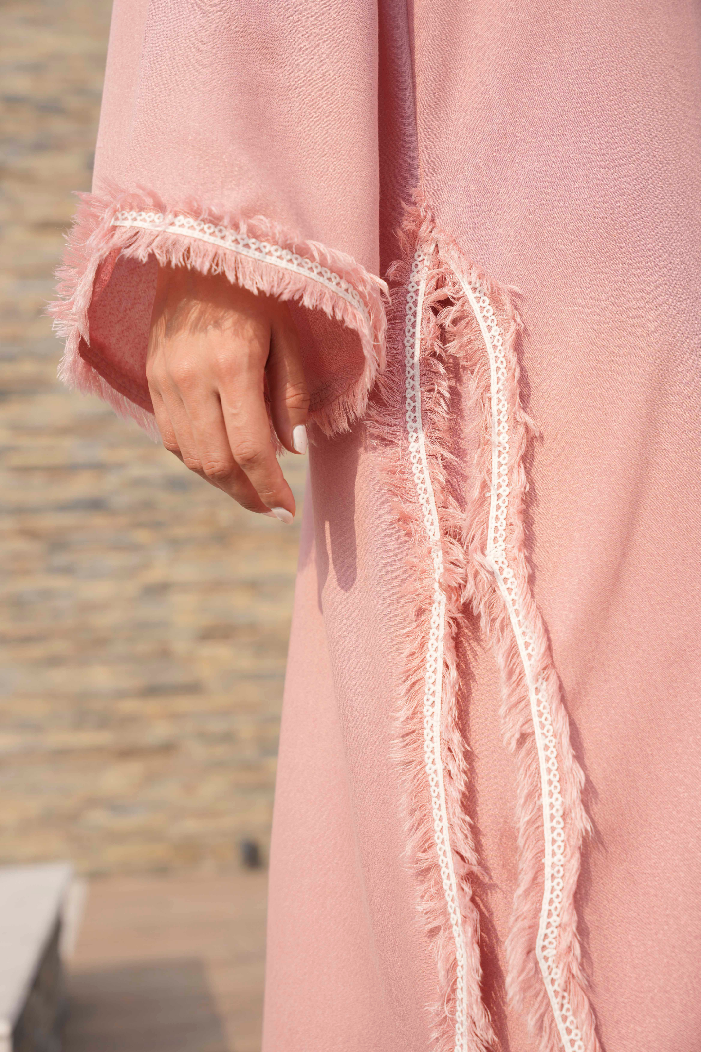 Blush Pink Galbe Karandi Coord