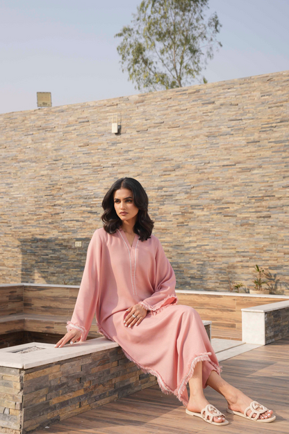 Blush Pink Galbe Karandi Coord